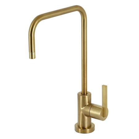 KINGSTON BRASS SingleHandle Water Filtration Faucet, Brushed Brass KS6197CTL